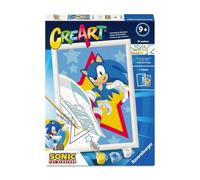 Ravensburger - CreArt Serie D - Sonic | Pintar Por Numeros | Kit Pintura | Medidas De 25 x 18,30 | Juegos Niños 9 Años | Ideas Regalo | Regalo Niño 9 Años
