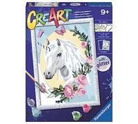 Ravensburger - CreArt Serie D, Unicornio, Pintura por Numeros, Kit de Pintura para Niños, Juego Educativo para Niños de 9+ Años, 26x20 cm