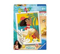 Ravensburger - CreArt Serie D - Vaiana | Pintar Por Numeros | Kit Pintura | Medidas De 25 x 18,30 | Juegos Niños 9 Años | Ideas Regalo | Regalo Niño 9 Años