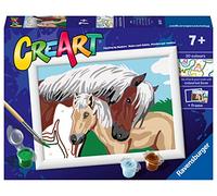 Ravensburger - CreArt Serie E: Amor Materno, Pintar por Numeros Niños, Cuadros para Pintar por Numeros Niños, Incluye Completo Kit Pintar y Marco, para Niños de 7+ Años, 22x16 cm