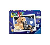 Ravensburger - CreArt Serie E, Cielo Estrellado, Pintura por Numeros, Kit de Pintura para Niños, Juego Educativo para Niños de 9+ Años, 18x13 cm