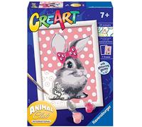 Ravensburger - CreArt Serie E, Conejito, Pintura por Numeros, Kit de Pintura para Niños, Juego Educativo para Niños de 7+ Años, 18x13 cm