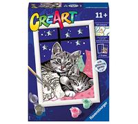 Ravensburger CreArt Serie E, Gatitos, Pintar por Números, Edad Recomendada 11+, Multicolor