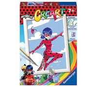 Ravensburger - CreArt Serie E: Miraculous Ladybug, Kit para Pintar por Números, Contiene una Tabla Preimpresa, un Pincel, Colores y Accesorios, Juego Creativo para Niños y Niñas 7+ Años
