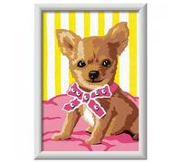 Ravensburger - CreArt Serie E - Pequeño Chihuahua | Pintar Por Numeros | Kit Pintura | Medidas De 19 X 14 | Juegos Niños 9 Años | Ideas Regalo | Regalo Niño 9 Años