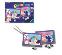 Ravensburger - CreArt Serie Junior: Unicornio, Pintar por Numeros Adultos y Niños, Cuadros para Pintar por Numeros, Incluye Completo Kit Pintar y Marco, Tema Animales, Para Niños 5+ Años, 33x23cm