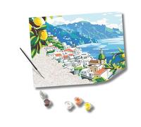 Ravensburger - Creart Serie Premium B: Amalfi Coast | Manualidades Adultos | Pintar Por Numeros Adultos Relajante | Cuadros Por Numeros Art Collection | Todo Incluido