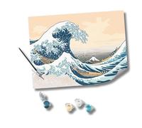 Ravensburger - Creart Serie Premium B: Hokusai: The Great Wave | Manualidades Adultos | Pintar Por Numeros Adultos Relajante | Cuadros Por Numeros Art Collection | Todo Incluido