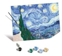 Ravensburger Kit Pintar por Números Adultos Creart Premium B – Van Gogh Noche Estrellada 40x30 cm