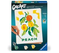 Ravensburger CreArt Serie Trend D: Melocotones, Pintar por Numeros Adultos, Regalo Dia de la Madre, Regalos Originales para Mujer, Incluye Pintura y Lienzo