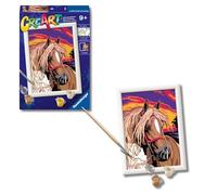 Ravensburger - Creart E: Caballo | Pintar por Numeros Niños | Kit Manualidades Niños 9 años | Kit Pintura Niños Completo | Regalos Niña 9 Años | Incluye Marco 13x18cm