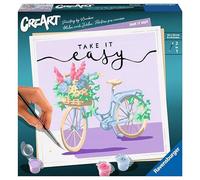 Ravensburger CreArt Kit pintar por números Take It Easy, incluye pintura y lienzo 20x20 cm