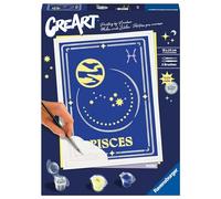 Ravensburger - CreArt Trend D Zodiac: Piscis, Horóscopo, Kit para Pintar por Números Adultos, Juego Creativo para Adultos y Niños 14+ Años