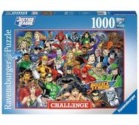Ravensburger - DC Comics Challenge | Puzzle 1000 Piezas para Adultos | Puzzle de 1000 piezas con héroes y villanos de DC Comics. Un desafío de 70 x 50 cm para fans del universo DC desde 14 años.