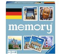 Ravensburger Deutschland Memory® - 20883: el Juego clásico de Toda Alemania, Juego de Memoria para 2 a 8 Jugadores de 6 años o más