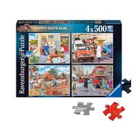 Ravensburger- Días Felices Happy Days Collection No.6 Nostalgic Work Day Memories-Rompecabezas de 500 Piezas para Adultos y niños a Partir de 10 años, Multicolor, Definir (17490)