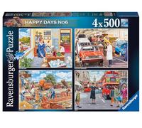 Ravensburger- Días Felices Happy Days Collection No.6 Nostalgic Work Day Memories-Rompecabezas de 500 Piezas para Adultos y niños a Partir de 10 años, Multicolor, Definir (17490)