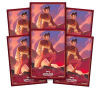 Ravensburger Disney Lorcana TCG: Shimmering Skies Kit Fundas Cartas Aladdin, 65 Fundas Cartas de Tamaño Estándar para Proteger Tus Cartas