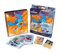 Ravensburger Disney Lorcana TCG: Collection Starter Set - Edición Stitch - Incluye 4 paquetes de refuerzo Winterspell, cartera de cartas Rock Star y promoción de papel brillante - Guía del