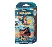 Ravensburger Disney Lorcana TCG: Deck preconstruido 1 Jugador La Mer Azurite - Ámbar & Rubis, Desde 8 Años