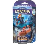 Ravensburger Disney Lorcana TCG El Regreso de Ursula Juego de Cartas coleccionables JCC Deck de Inicio Zafiro y Acero