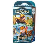 Ravensburger - Disney Lorcana TCG: Mar de Azurrita, Starter Deck Esmeralda & Zafiro 60 Cartas, Cartas de Juego Coleccionables, Juego Adultos y Niños, Edición en Italiano