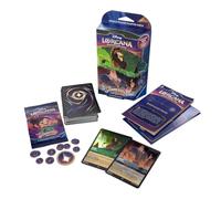 Ravensburger Disney Lorcana TCG: Shimmering Skies Mazo de Inicio - Esmeralda y Acero, Juego de Cartas para Adultos y Niños +8 años