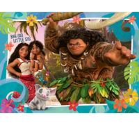 Ravensburger Disney Moana 2 - Rompecabezas de 100 piezas XXL para niños, diseño único de piezas, mejora la creatividad, divertido y educativo