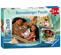 Ravensburger Disney Moana 3x 49pc Jigsaw Puzzles 3x49pc Puzzle (Importación USA)