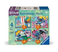 Ravensburger Disney Stitch 4 IN una Caja ) 12 16 20 24) Piezas Puzzle Puzles