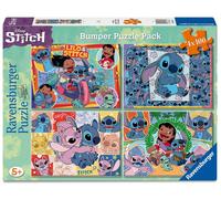 Ravensburger Disney Stitch Bumper Pack 4x100 Piece Jigsaw Puzzle for Kids - Ever