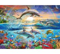 Ravensburger Dolphin Paradise 300 Piece Jigsaw Puzzle for Kids (Importación USA)