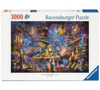Ravensburger- Dragón 12001418 Dragon'S Library: Keeper of Forgotten Lore-Puzzle de 3000 Piezas, para Adultos a Partir de 14 años