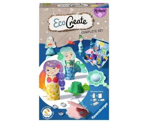 Ravensburger - EcoCreate Mini: Sirenas, Manualidades Niños 6 Años o Más, Kit Manualidades, Juego Educativo, Regalo Niña 6 Años, Reciclaje Creativo con Ideas Manualidades