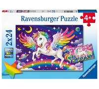 Ravensburger Eenhoorn en Pegasus (2 x 24) Unicornio y Pegaso