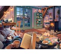 Ravensburger- Serie Cozy Rompecabezas, Multicolor, 27 x 20 in (12000050)