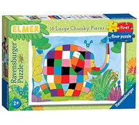 Ravensburger Elmer - Rompecabezas My First Floor - Rompecabezas de 16 Piezas para niños - Juguetes educativos para niños a Partir de 24 Meses (2 años)
