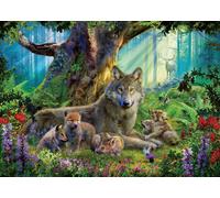 Ravensburger Erwachsenenpuzzle 1000 Teile - Wölfe im Wald, Nie (Importación USA)