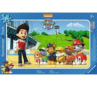 Ravensburger - Fantástico Puzzle de Paw Patrol, Puzzle niños 3 años, 15 piezas con marco.