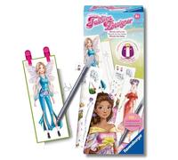 Ravensburger - Fashion Designer Book | Diseña La Moda con Más De 100 Combinaciones | Juego Niña 6 Años O Más | Manualidades Niñas Vestidos de Hadas | Regalos Niña 6 Años O Más