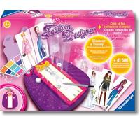 Ravensburger – Juego Fashion Designer, Crea tu colección, 500 combinaciones, luz LED, 6+ años