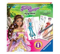 Ravensburger - Fashion Designer Style Book, Fantasía, Juego Creativo, Juego para Manualidades, Juego para Dibujar, Diseña la Moda, para Niños 6+ Años, 24x25 cm
