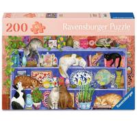 Ravensburger Feel Well - Cats on Shelf - 200 Piece Jigsaw Puzz (Importación USA)
