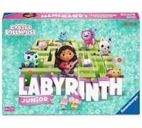 Ravensburger Gabby's Dollhouse Labyrinth Junior Moving Maze - Juego de Mesa para niños a Partir de 4 años, Color Rosa