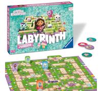 Ravensburger Gabby's Dollhouse Labyrinth Junior Moving Maze - Juego de Mesa para niños a Partir de 4 años, Color Rosa