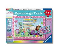 Ravensburger - Gabby's Dollhouse, Puzzle niños 4 años, 2 Puzzles de 24 Piezas.