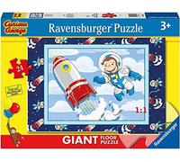 Ravensburger - George, Puzzle niños 3 años, Puzzle Educativo Giant Floor 24 Piezas
