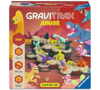 Ravensburger - GraviTrax Junior Dino | Pista Canicas 98pz, 3+ años | Starter Set de 98 piezas para crear pistas de canicas con dinosaurios. Construye, decora y descubre nuevos recorridos.