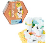 Ravensburger - GraviTrax Micro Set S Candy Orange, Pista canica 63, 8 años | Set GraviTrax de 63 piezas para construir circuitos de canicas en formato compacto y portátil. Para niños desde 8 años.