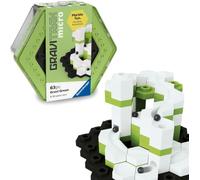 Ravensburger - GraviTrax Micro Set S Gravi Green, Pista canicas 63, 8 años | Set de construcción con 63 piezas para diseñar circuitos de canicas GraviTrax. Formato Micro compacto. Desde 8 años.